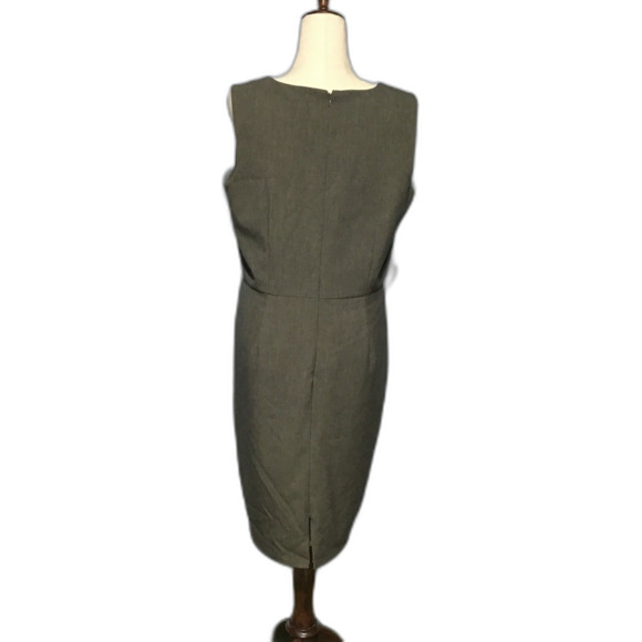 Calvin Klein Gray Sleeveless Midi Dress with Pockets - Picture 4 of 11